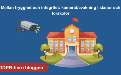 Mellan trygghet och integritet: kamerabevakning i skolor och förskolor